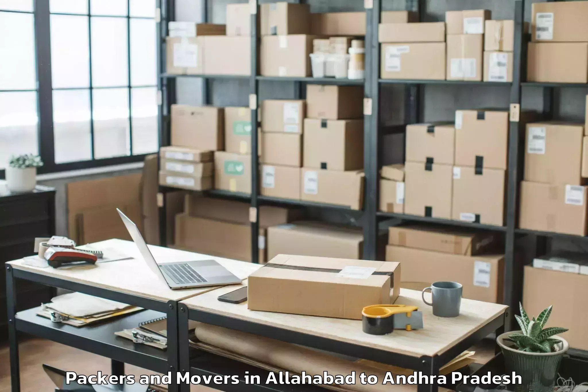 Trusted Allahabad to Vetapalem Packers And Movers